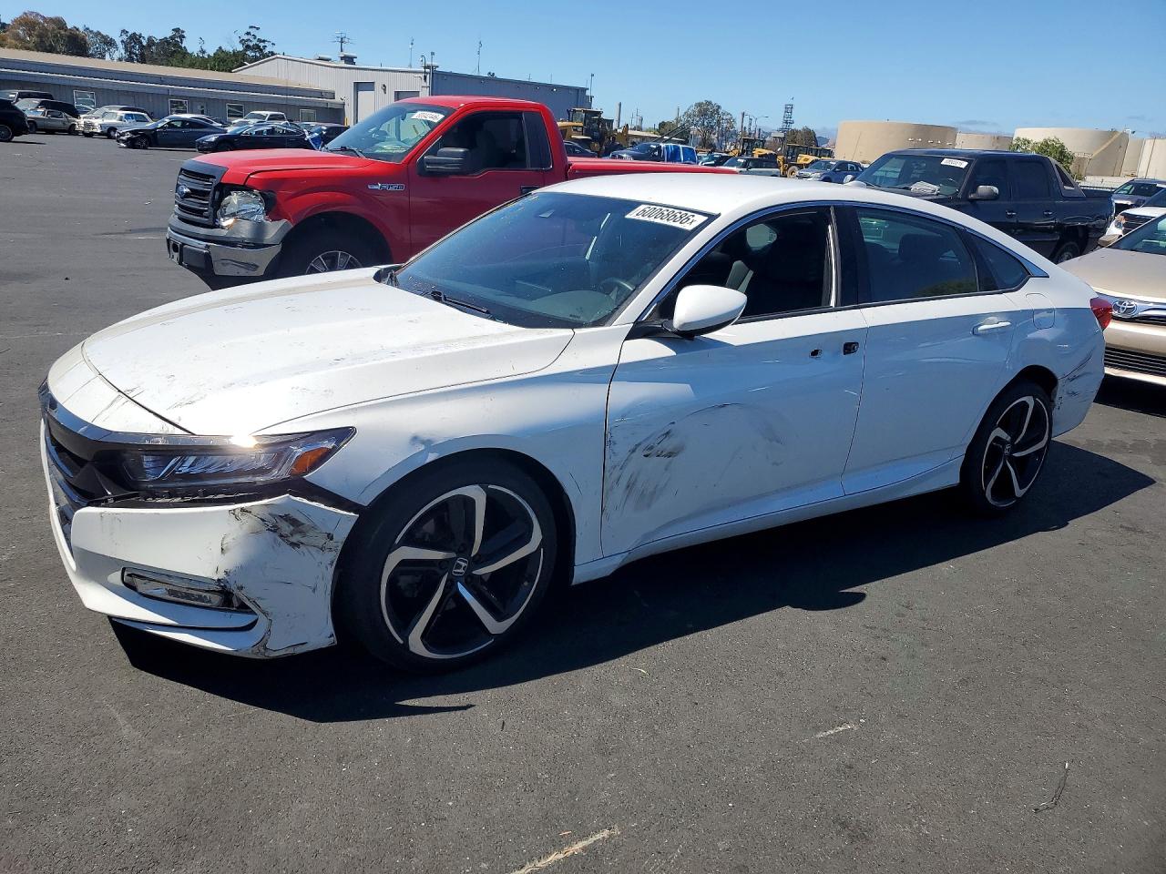 2019 Honda Accord Sport, VIN 1HGCV1F38KA080880 — Vandalism
