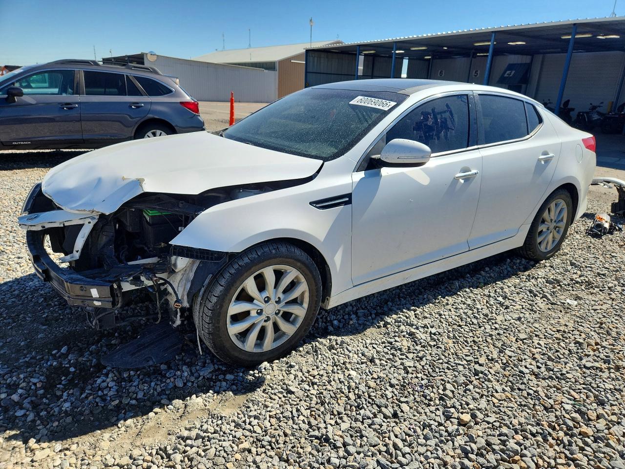 2015 Kia Optima EX, VIN 5XXGN4A70FG356474 — Front end