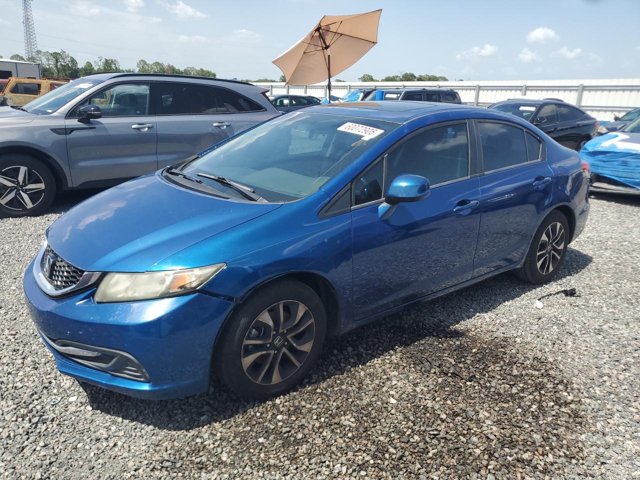 2013 Honda Civic EX, VIN 19XFB2F8XDE073080 — Water / flood