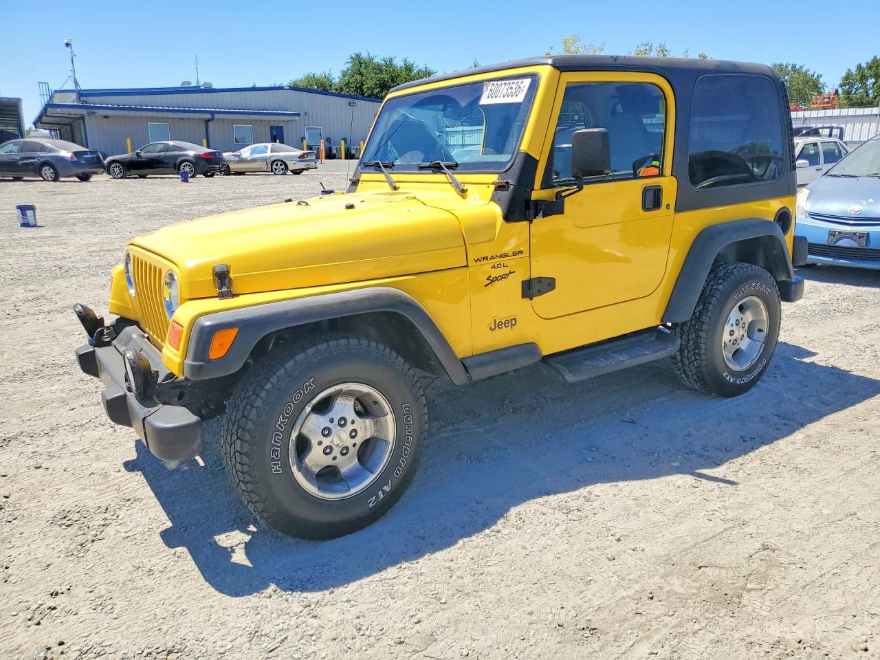 2001 Jeep Wrangler Sport, VIN 1J4FA49S51P315902 — Front end