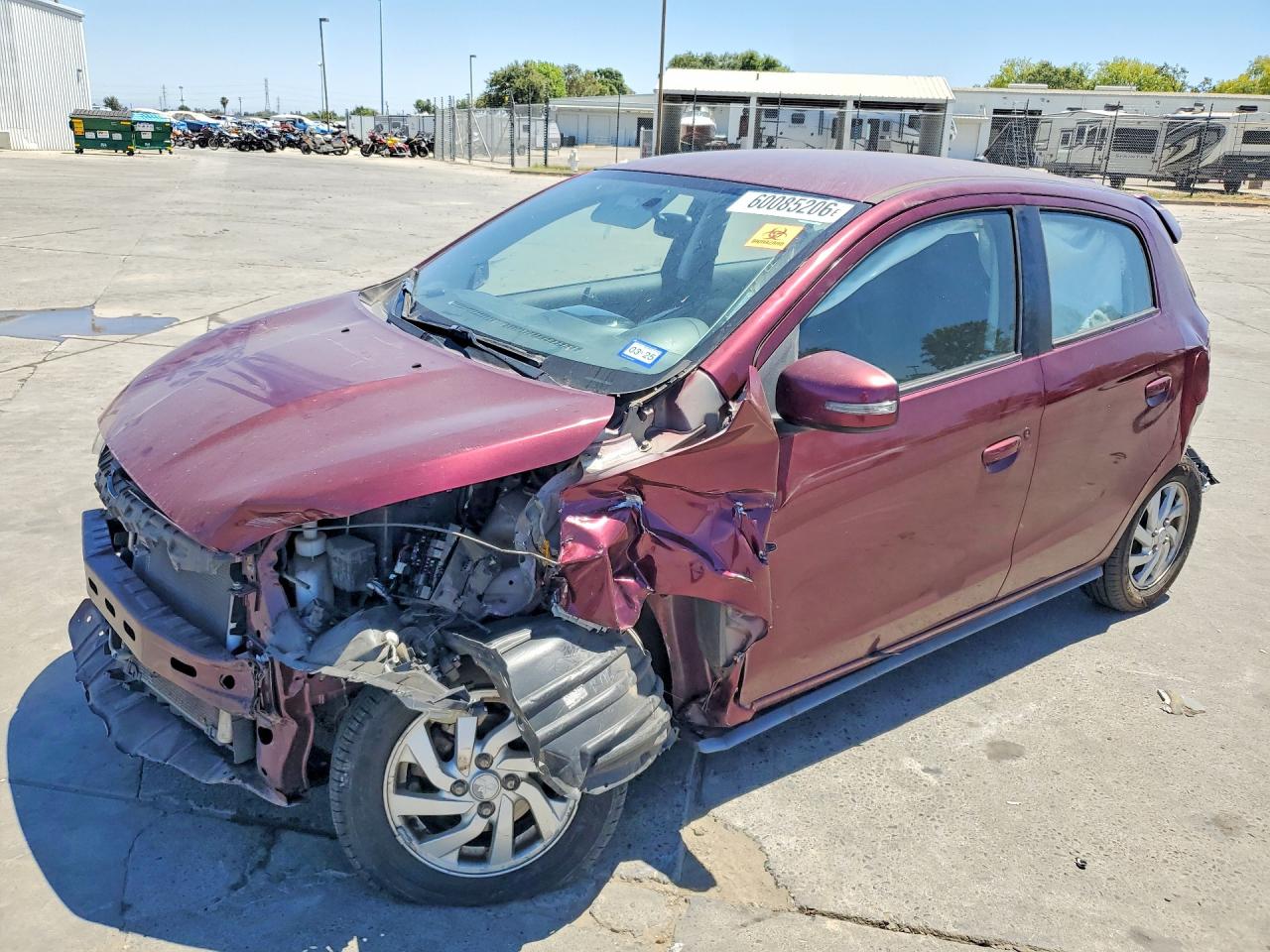 2017 Mitsubishi Mirage SE, VIN ML32A4HJ5HH020822 — Перед