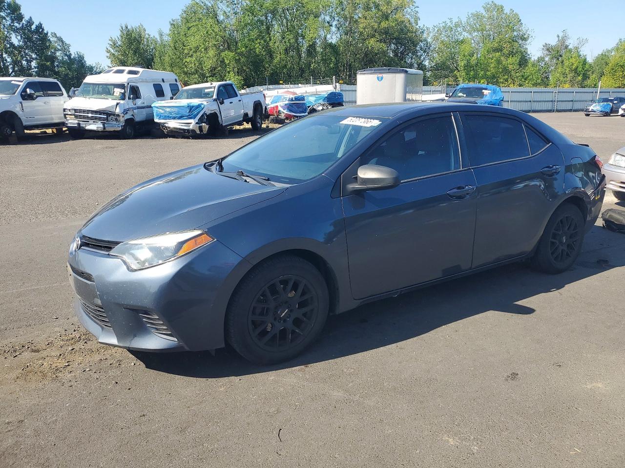 2016 Toyota Corolla LE, VIN 2T1BURHE6GC502335 — Rear end