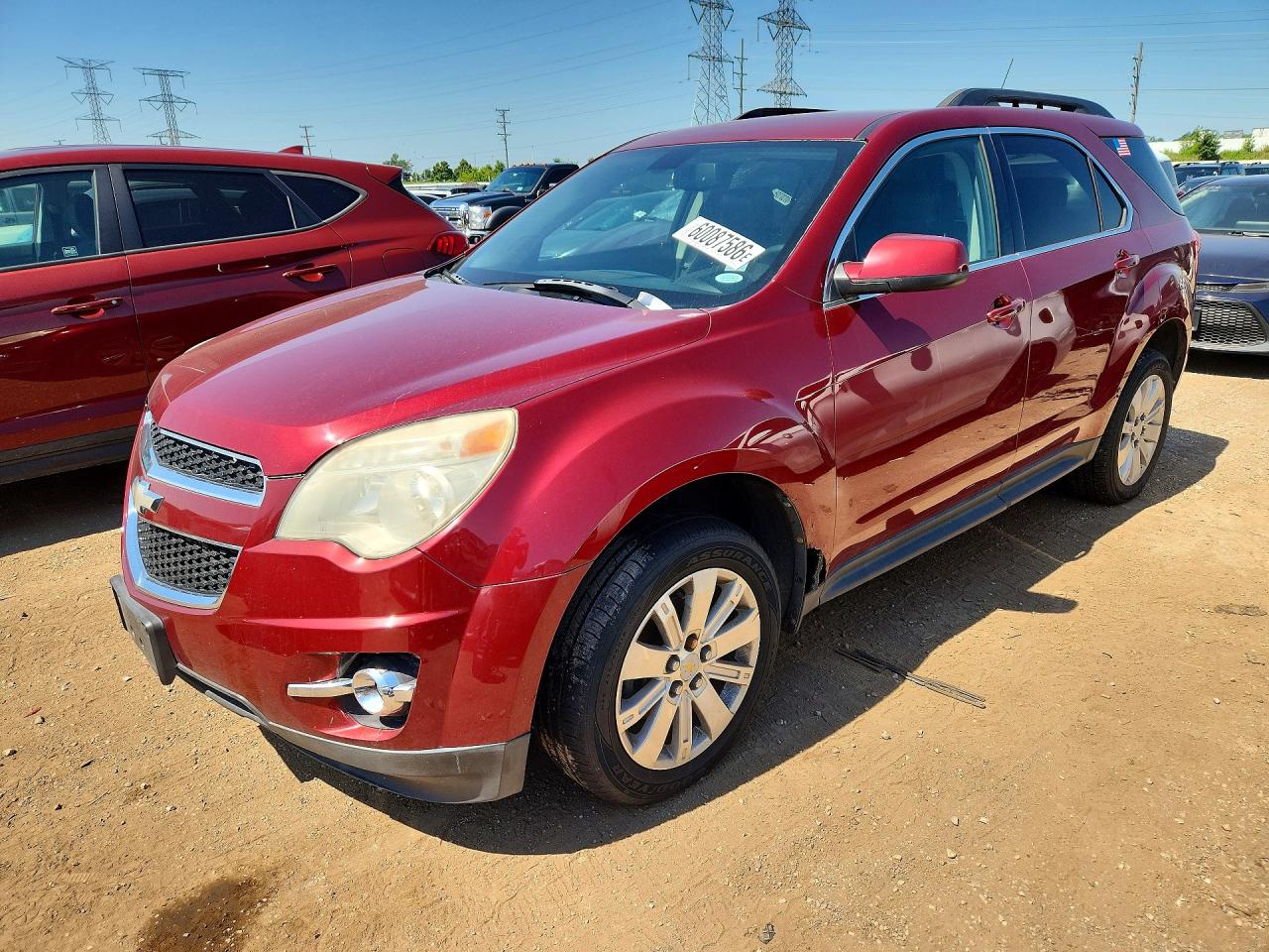2010 Chevrolet Equinox 2LT, VIN 2CNFLNEY1A6340050 — Engine fire