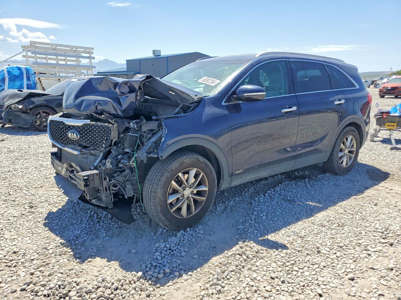 2017 Kia Sorento LX, VIN 5XYPGDA38HG293601 — Front end