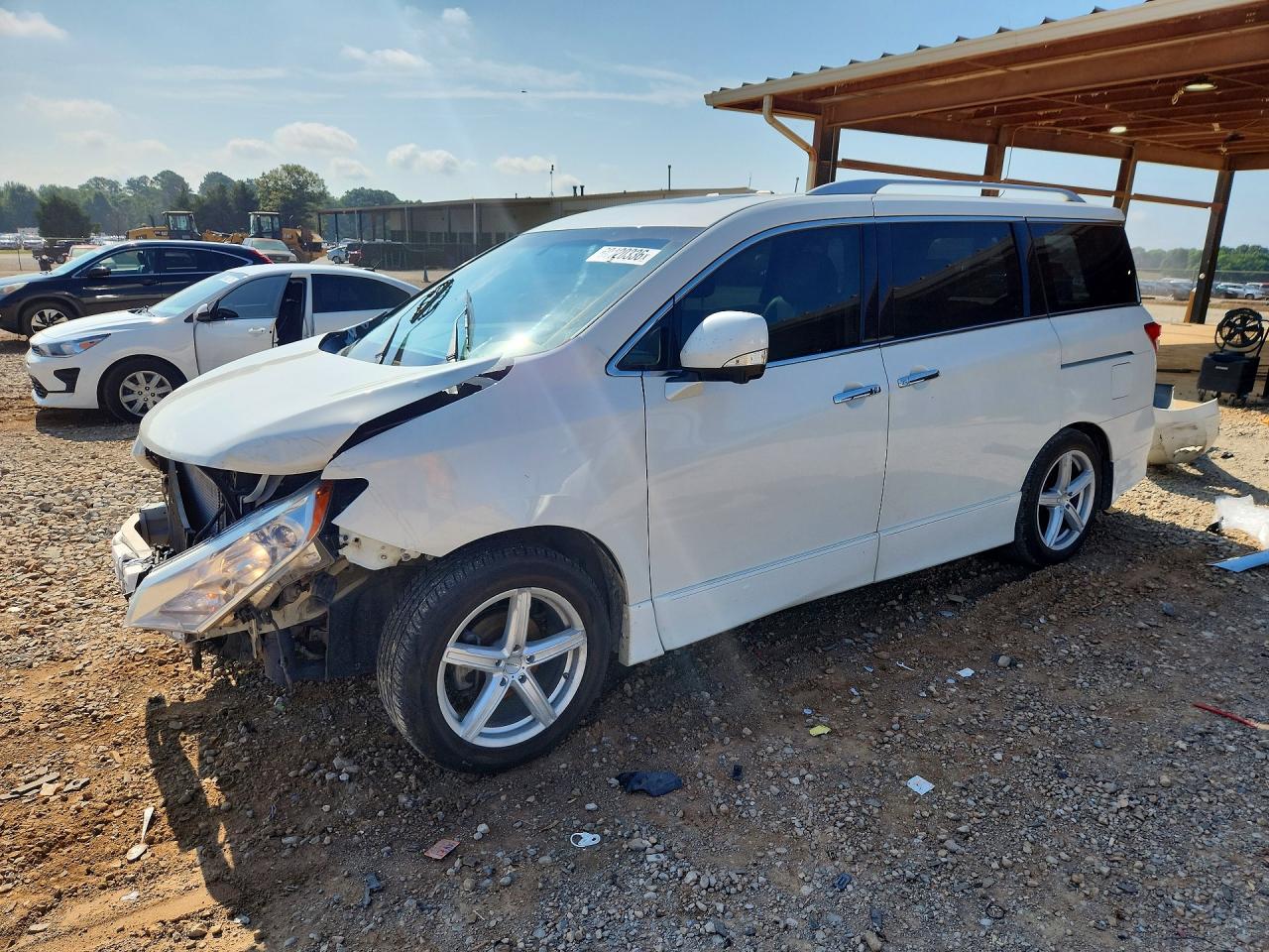 2013 Nissan Quest LE, VIN JN8AE2KPXD9071188 — Front end