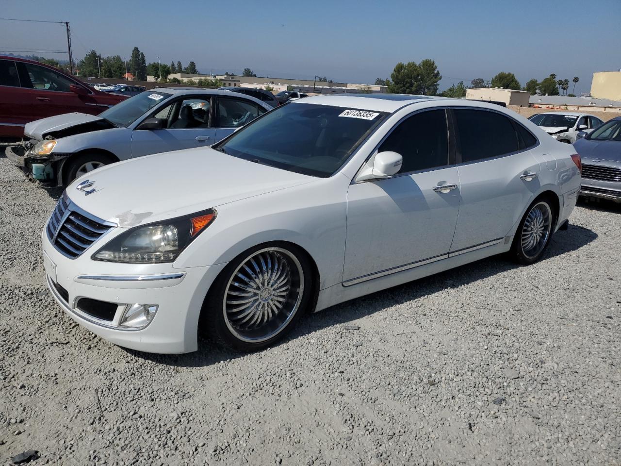 2013 Hyundai Equus Signature, VIN KMHGH4JH4DU063065 — Front end