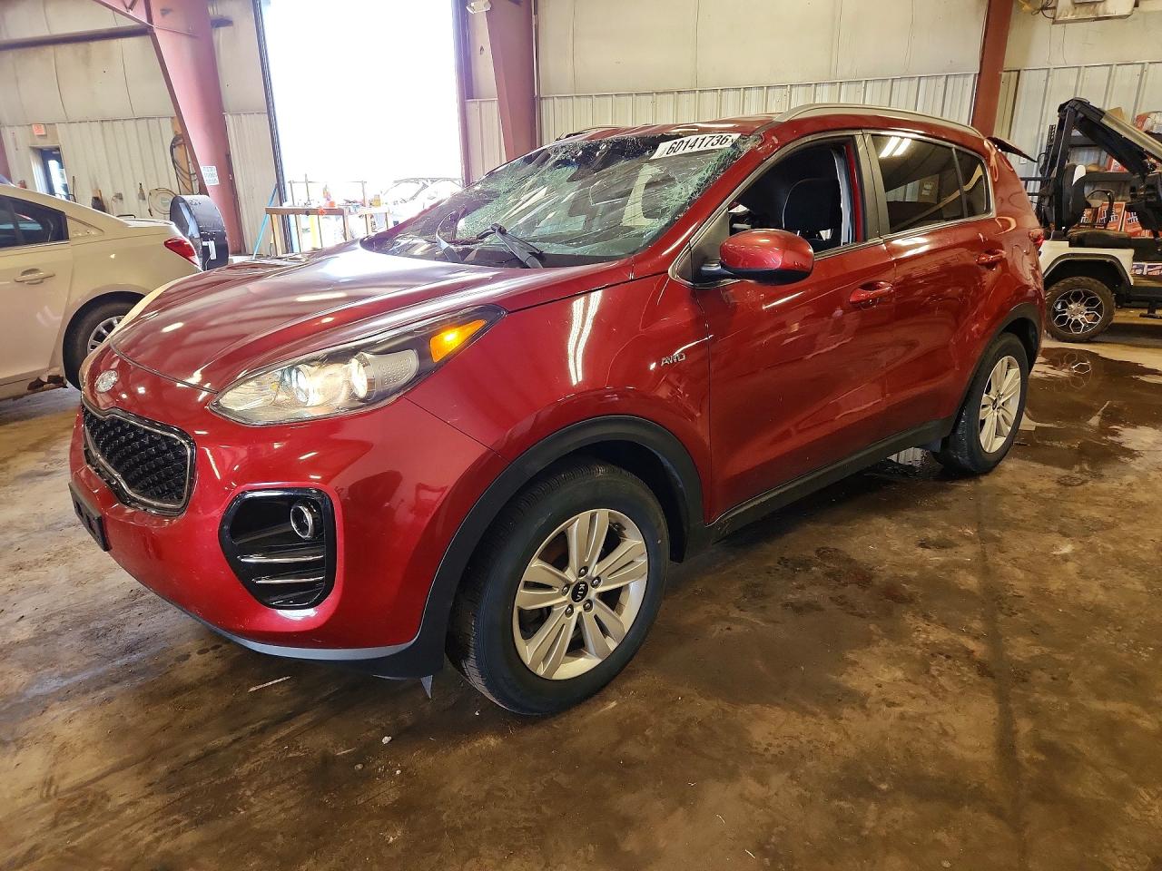 2019 Kia Sportage LX, VIN KNDPMCAC3K7625516 — Крыша