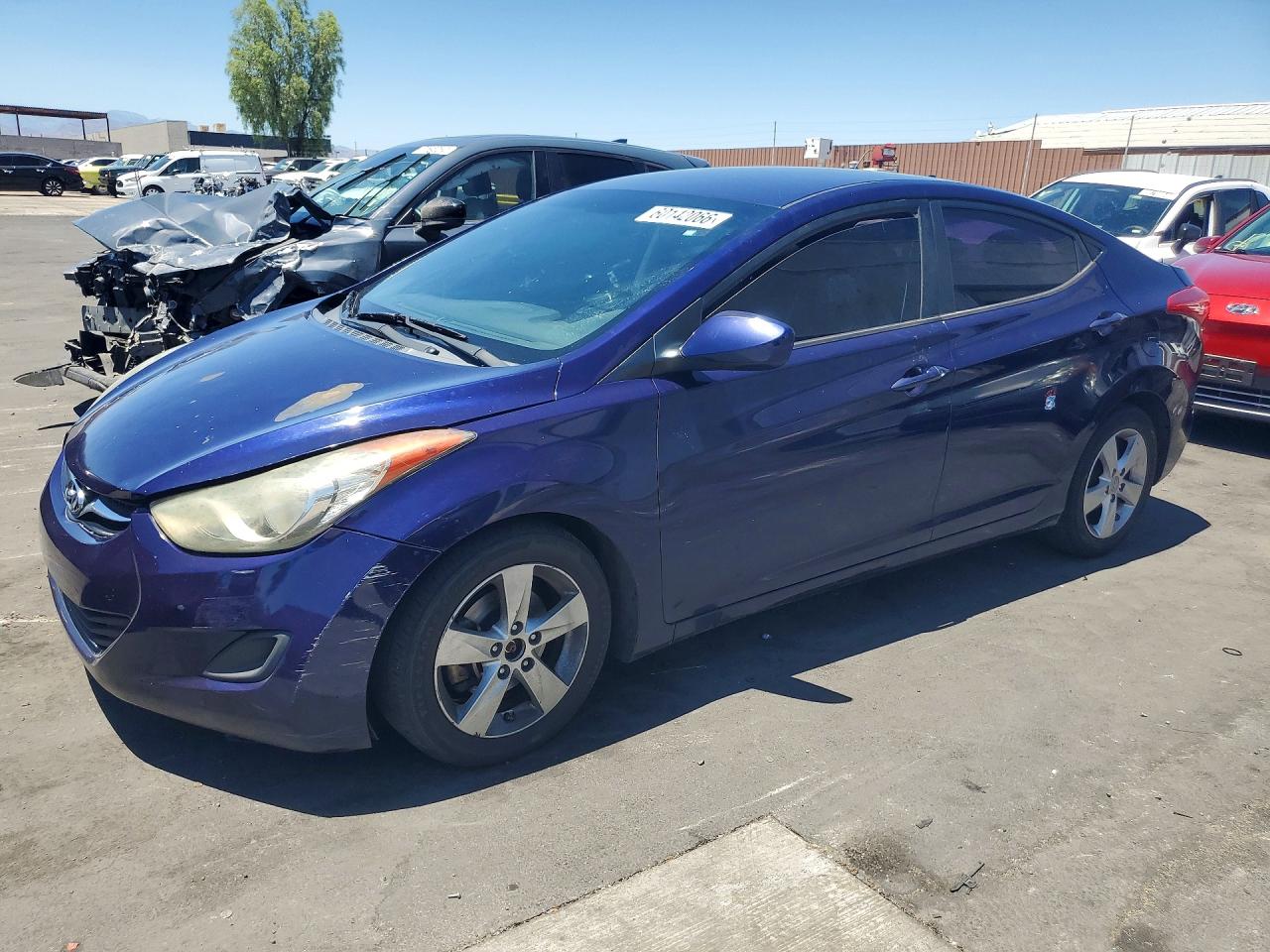 2013 Hyundai Elantra GLS, VIN 5NPDH4AE9DH253080 — Vandalism