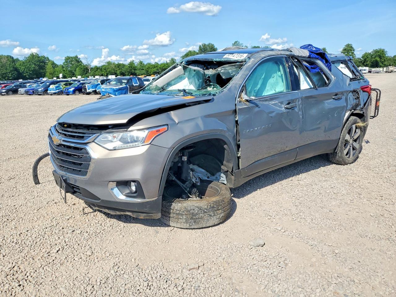 2018 Chevrolet Traverse LT, VIN 1GNEVHKW4JJ162367 — Rollover