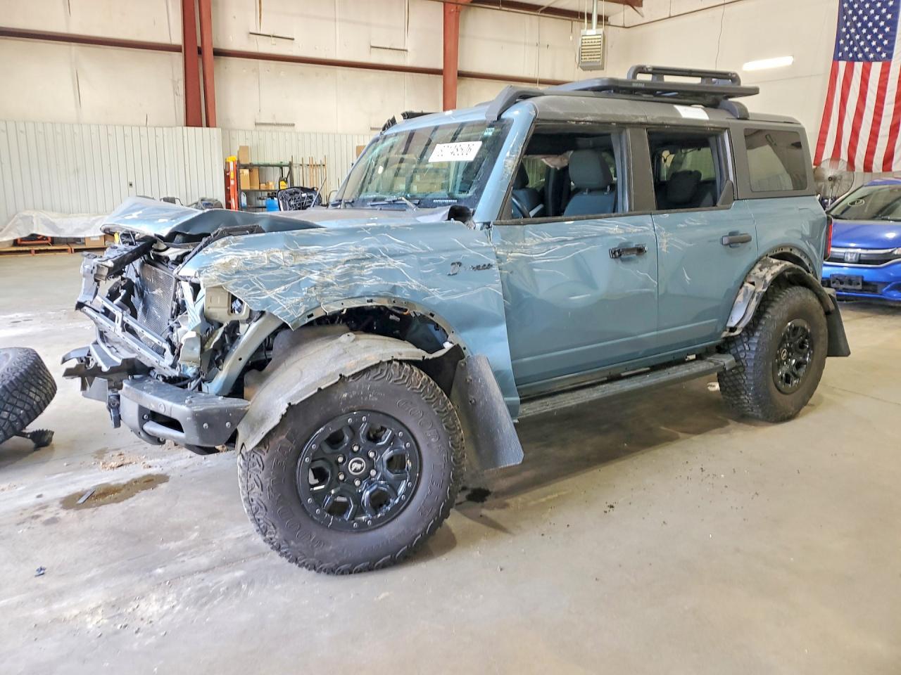 2022 Ford Bronco, VIN 1FMEE5DP2NLB32111 — Water / flood