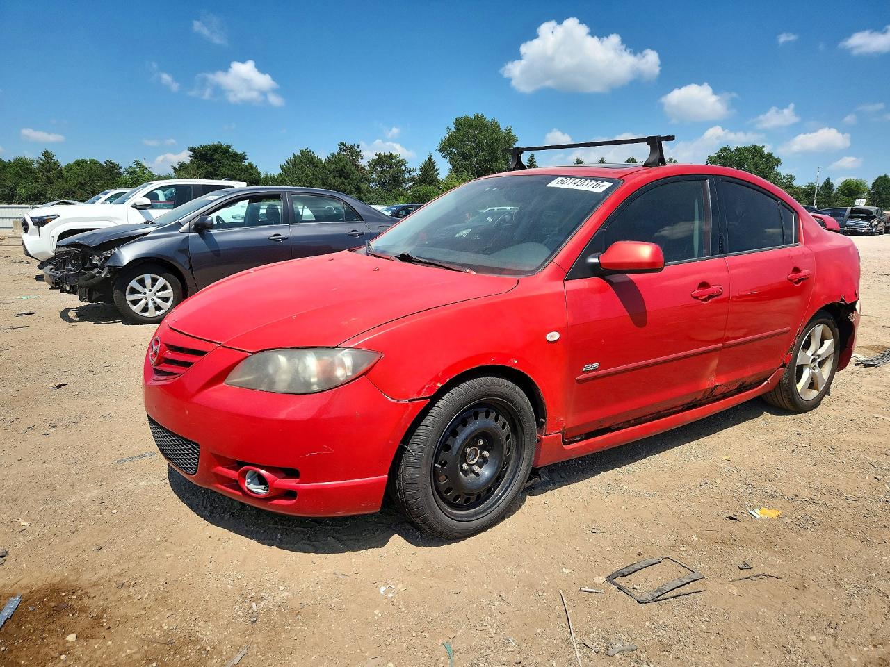 2004 Mazda 3 s, VIN JM1BK323X41213646 — Rear end