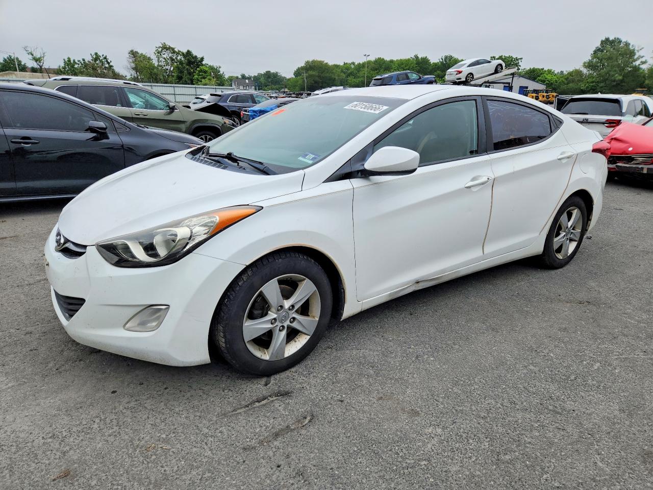 2013 Hyundai Elantra GLS, VIN 5NPDH4AE0DH434228 — Vandalism