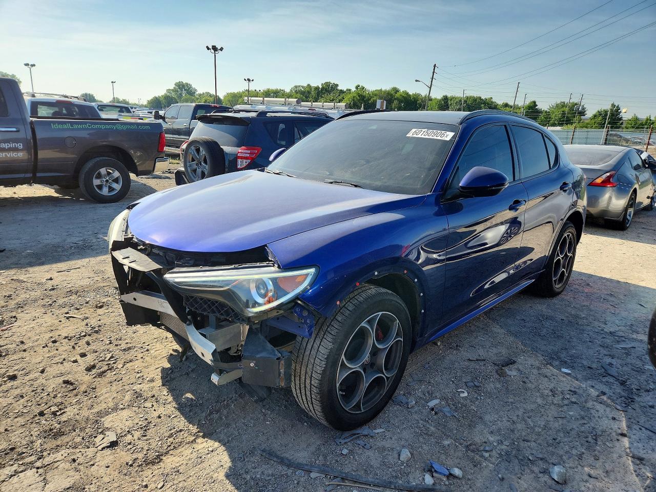 2020 Alfa Romeo Stelvio, VIN ZASPAKAN3L7C74233 — Front end