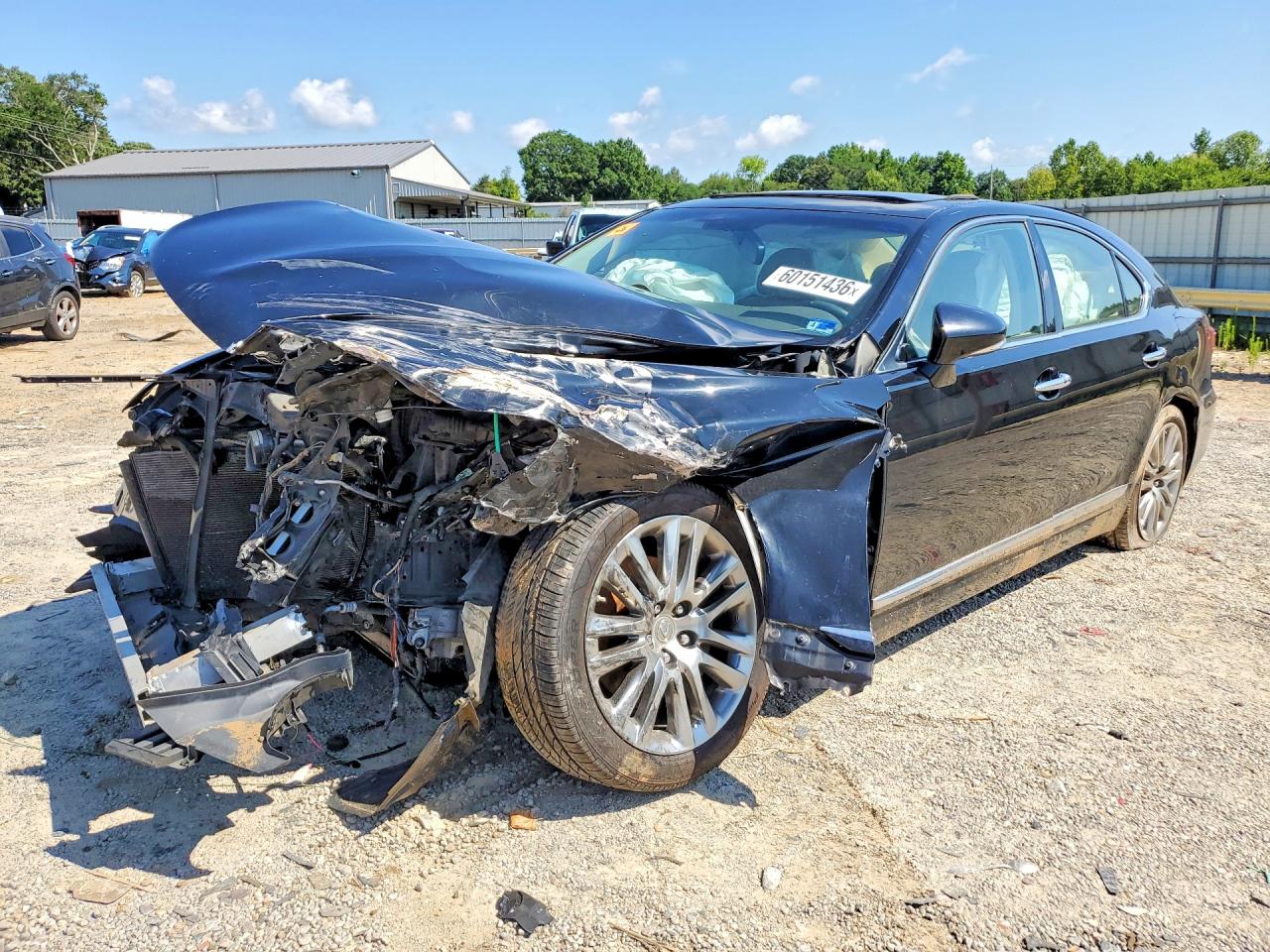 2013 Lexus LS 460, VIN JTHBL5EF1D5118754 — Front end