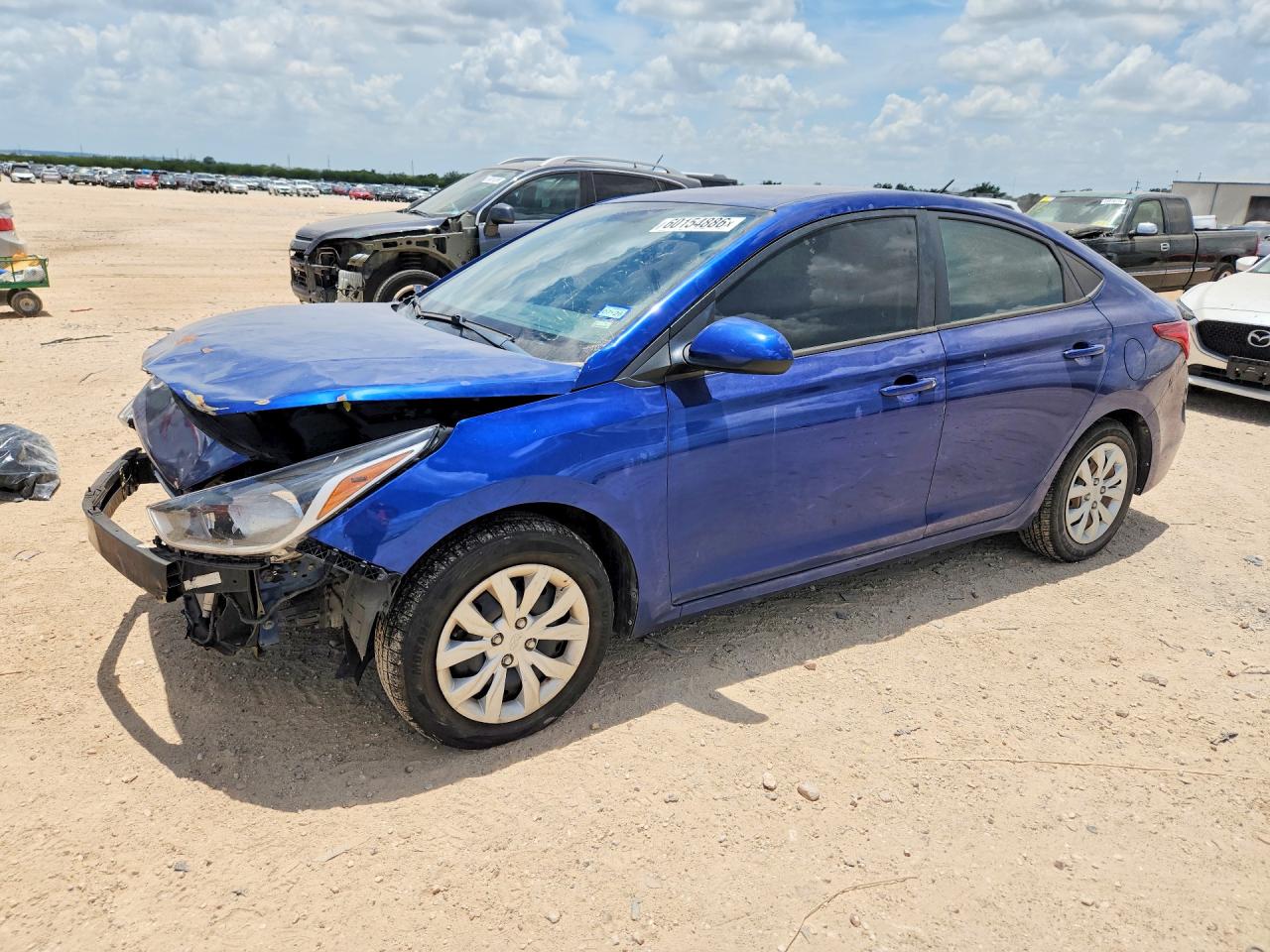 2019 Hyundai Accent SEL, VIN 3KPC24A3XKE085818 — Front end
