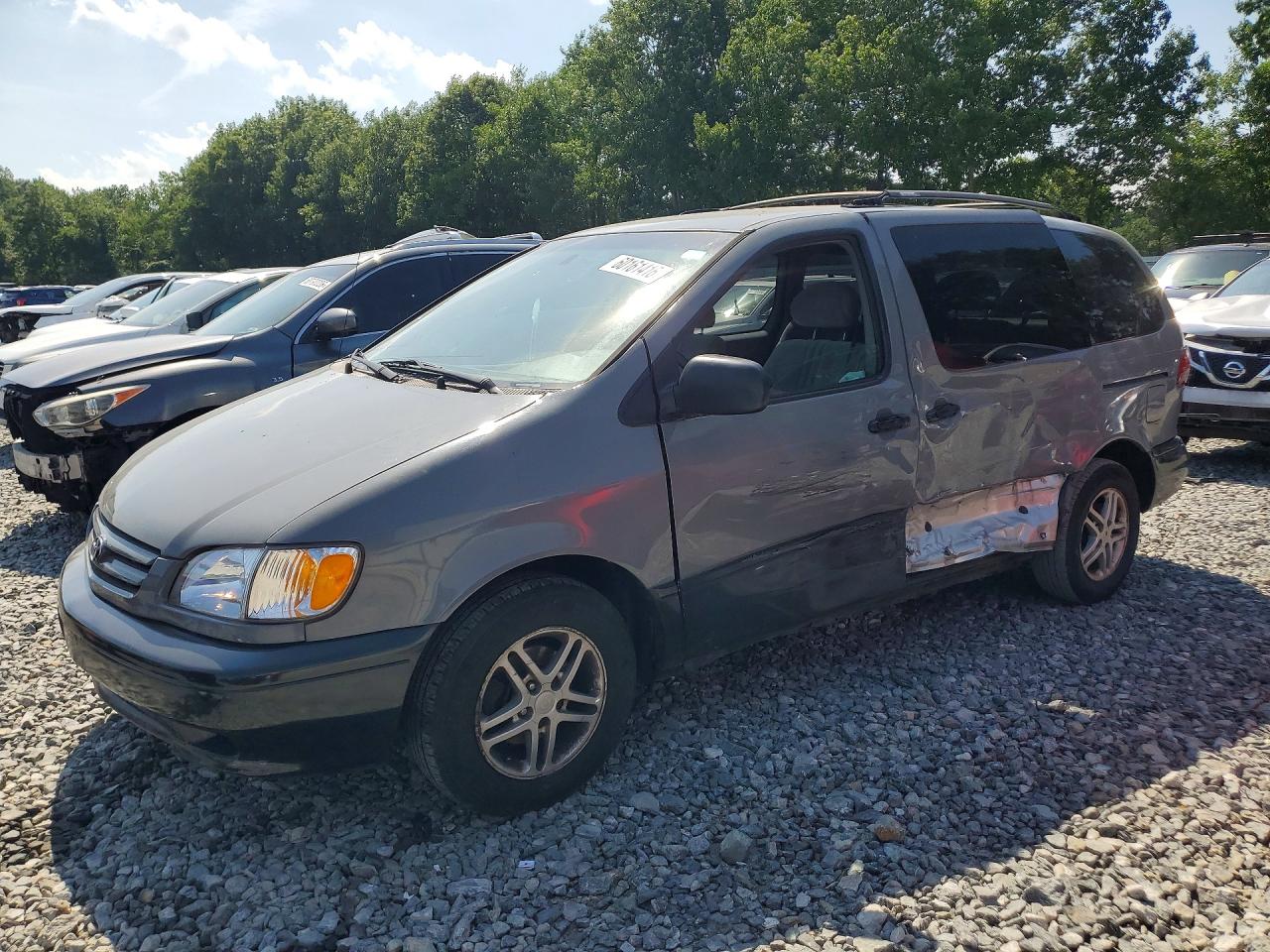 2002 Toyota Sienna XLE, VIN 4T3ZF13C22U497715 — Бок