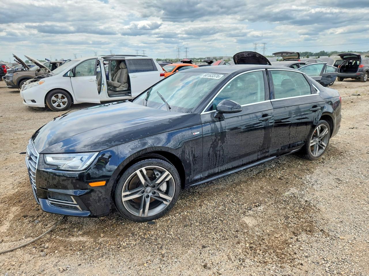 2018 Audi A4 Premium Plus, VIN WAUENAF4XJN017302 — Water / flood