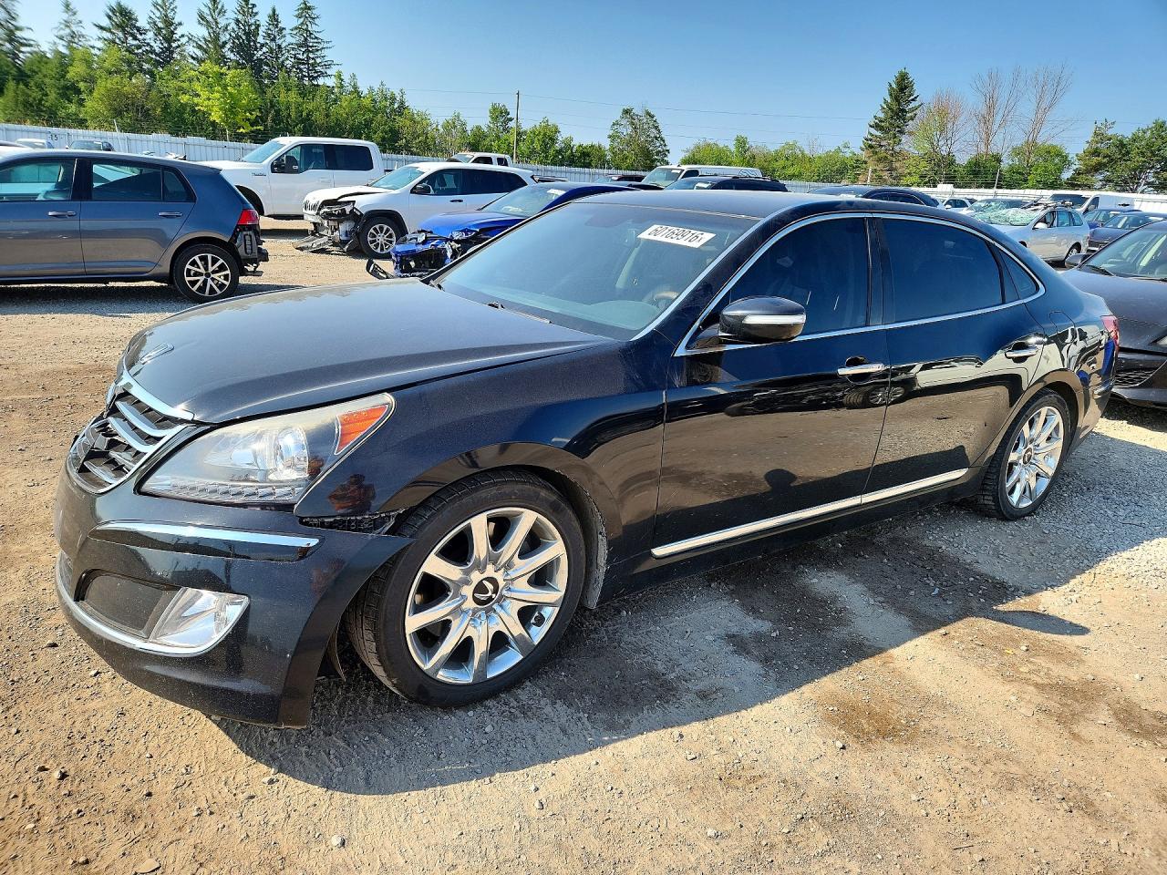 2013 Hyundai Equus Signature, VIN KMHGH4JHXDU062809 — Front end