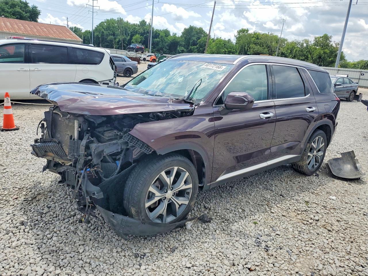 2020 Hyundai Palisade SEL, VIN KM8R34HE7LU170662 — Front end