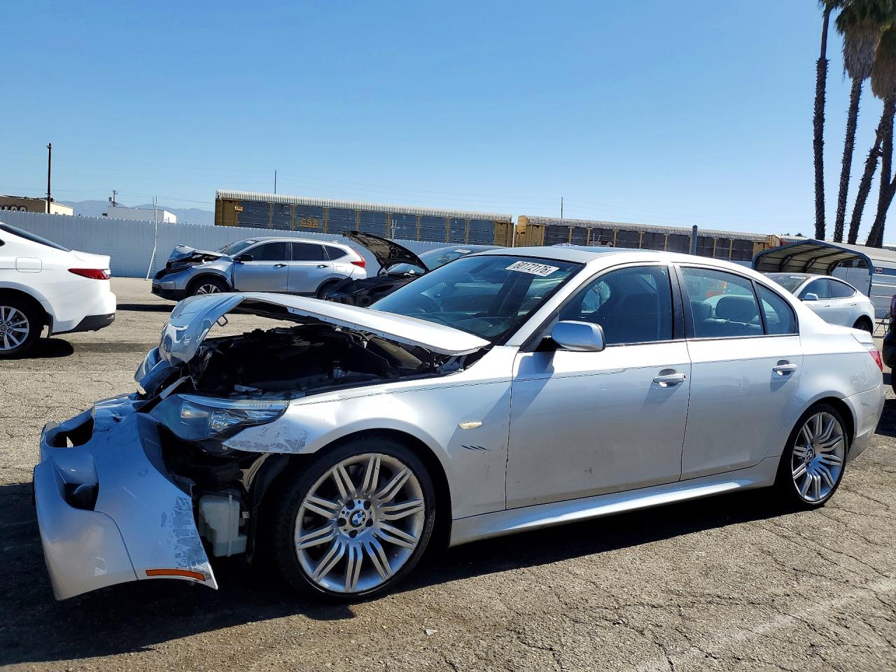 2009 BMW 5 Series 550i, VIN WBANW53559CT55473 — Front end