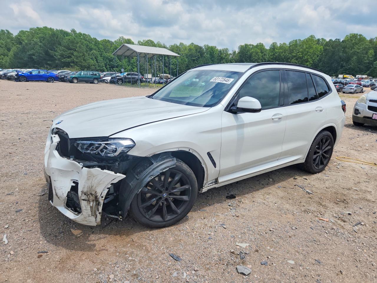 2022 BMW X3 xDrive30i, VIN 5UX53DP05N9J94827 — Side