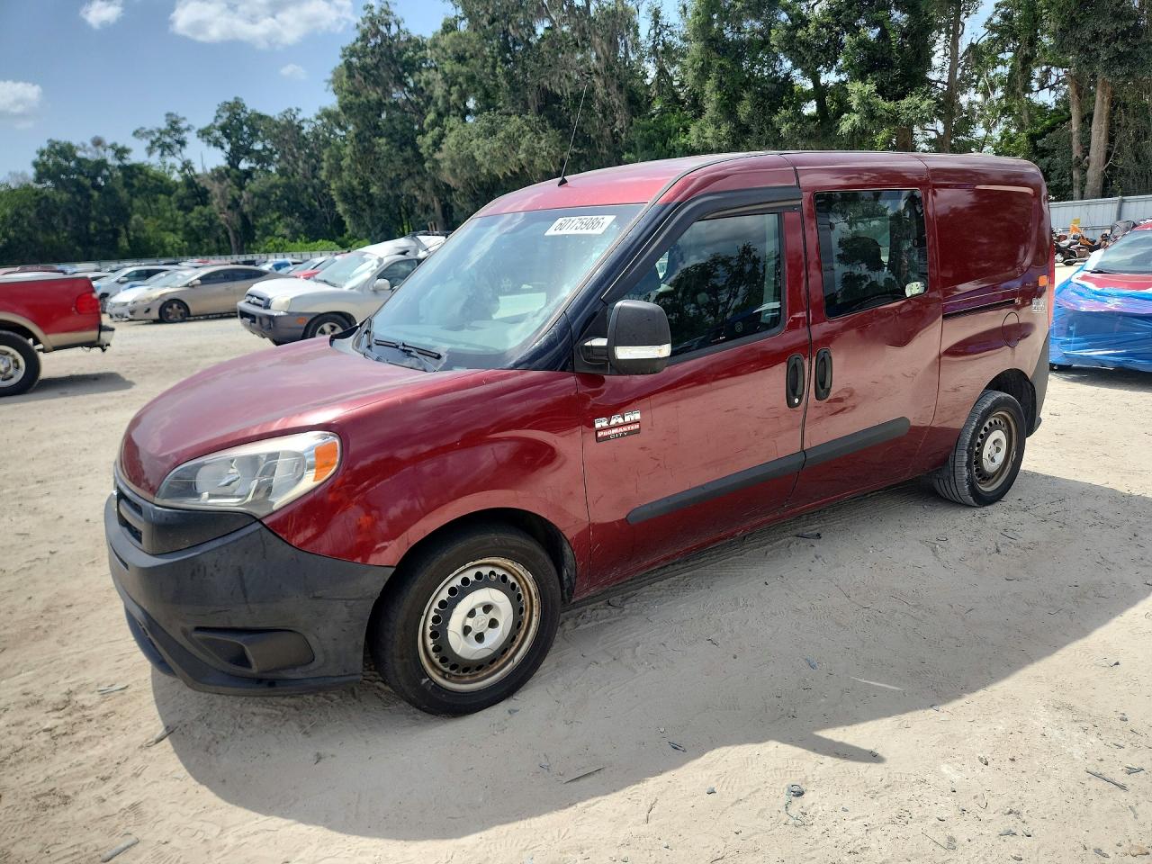 2018 Ram ProMaster City Passenger, VIN ZFBERFAB1J6J62879 — Rear end