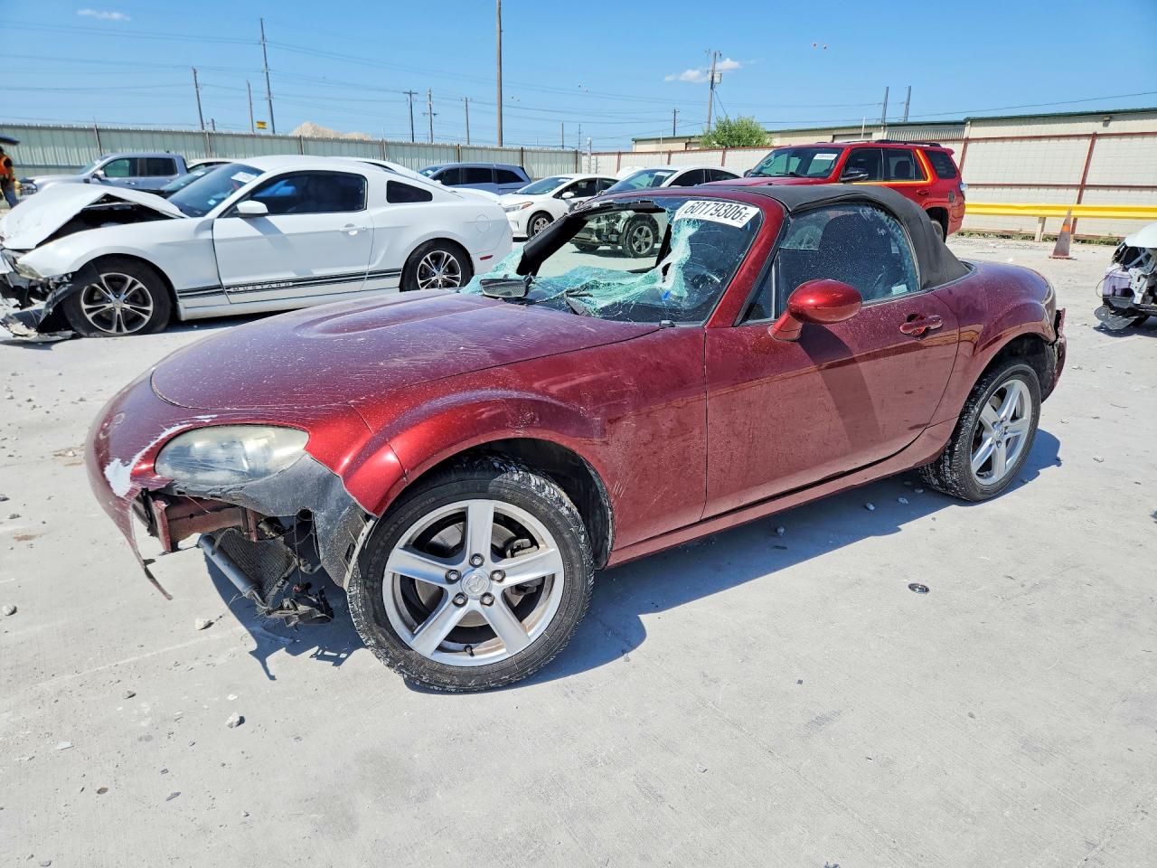 2006 Mazda MX-5 Miata Touring, VIN JM1NC25F560100450 — Front end