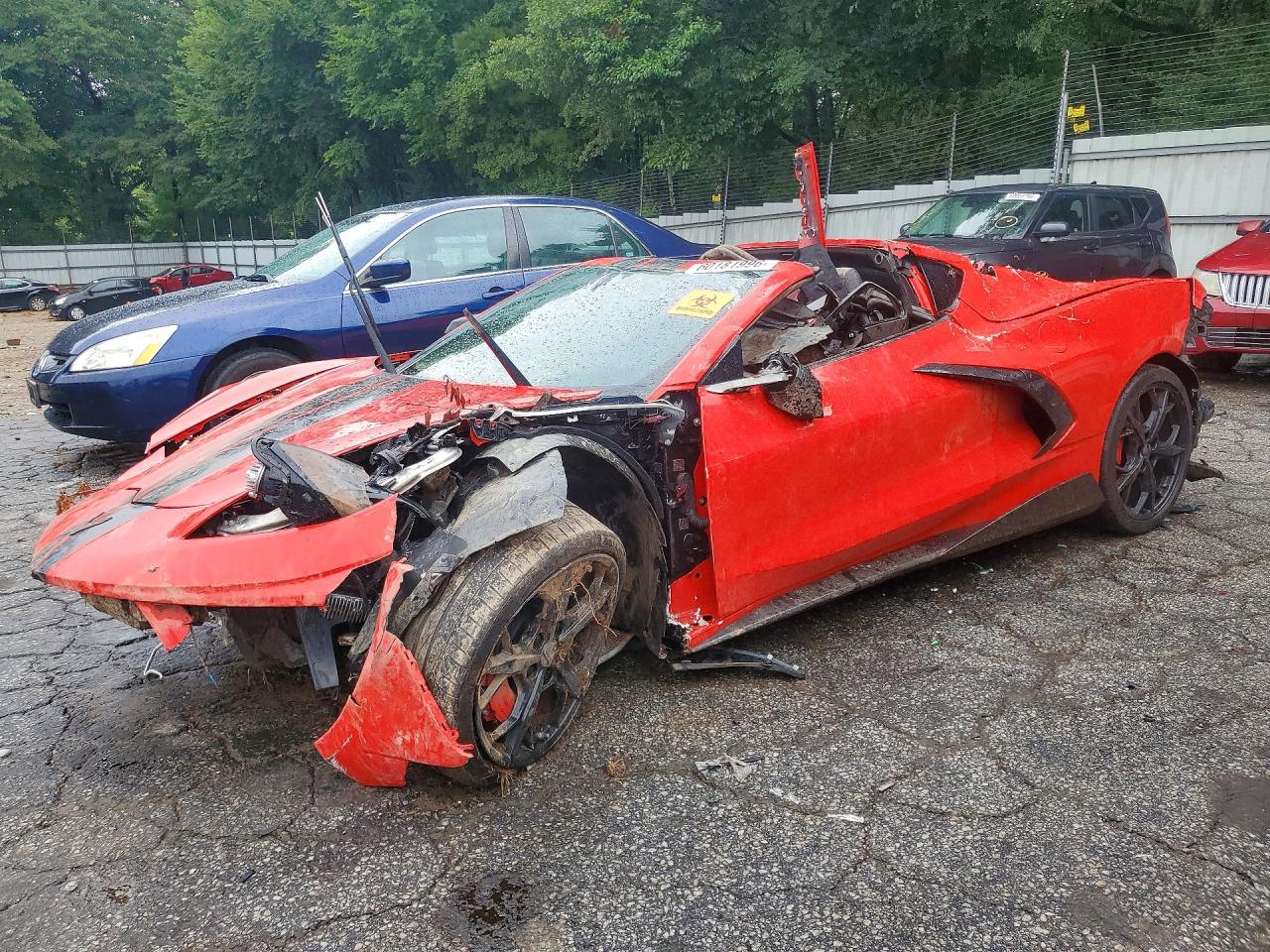 2021 Chevrolet Corvette 3LT, VIN 1G1YC2D44M5117083 — Front end