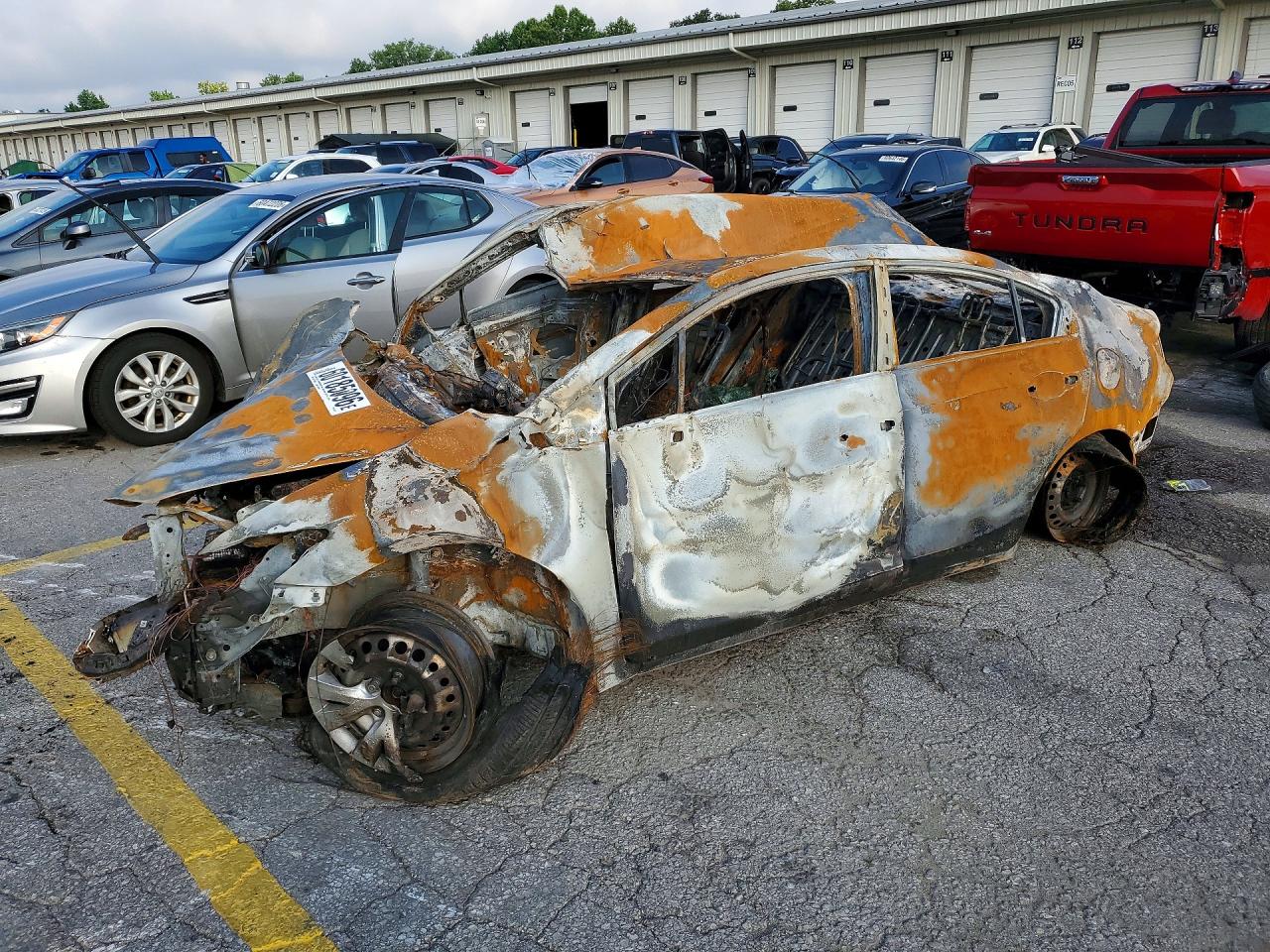 2012 Honda Civic LX, VIN 2HGFB2F5XCH525720 — Burn