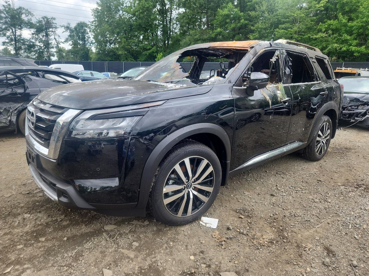 2025 Nissan Pathfinder Platinum, VIN 5N1DR3DK9SC244201 — Interior fire