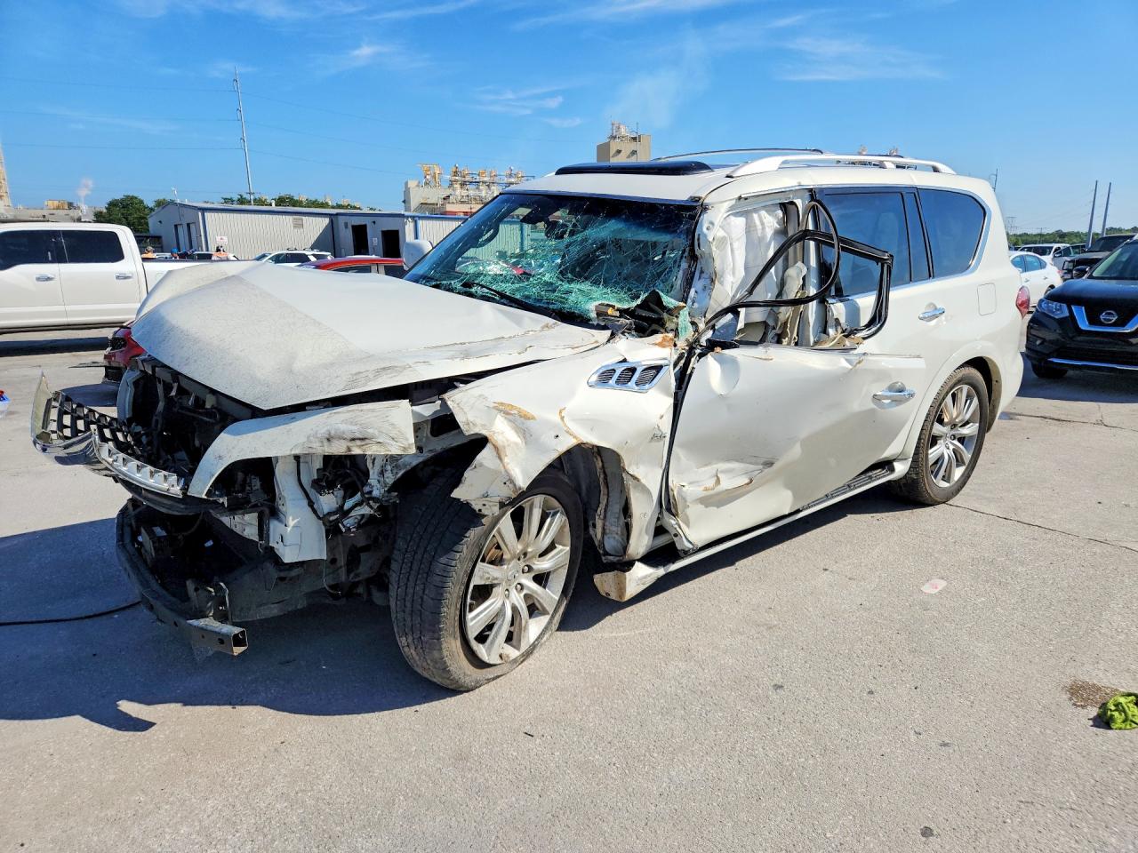 2014 Infiniti QX80, VIN JN8AZ2NF5E9556038 — Front end