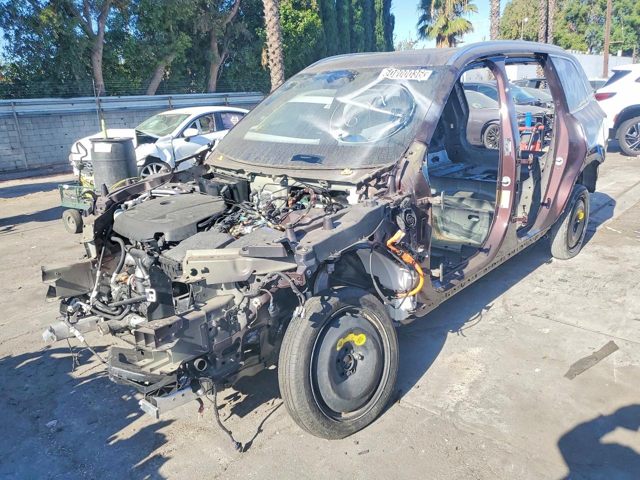 2025 Volvo XC90 Ultra, VIN YV4H60JG6S1349994 — Stripped