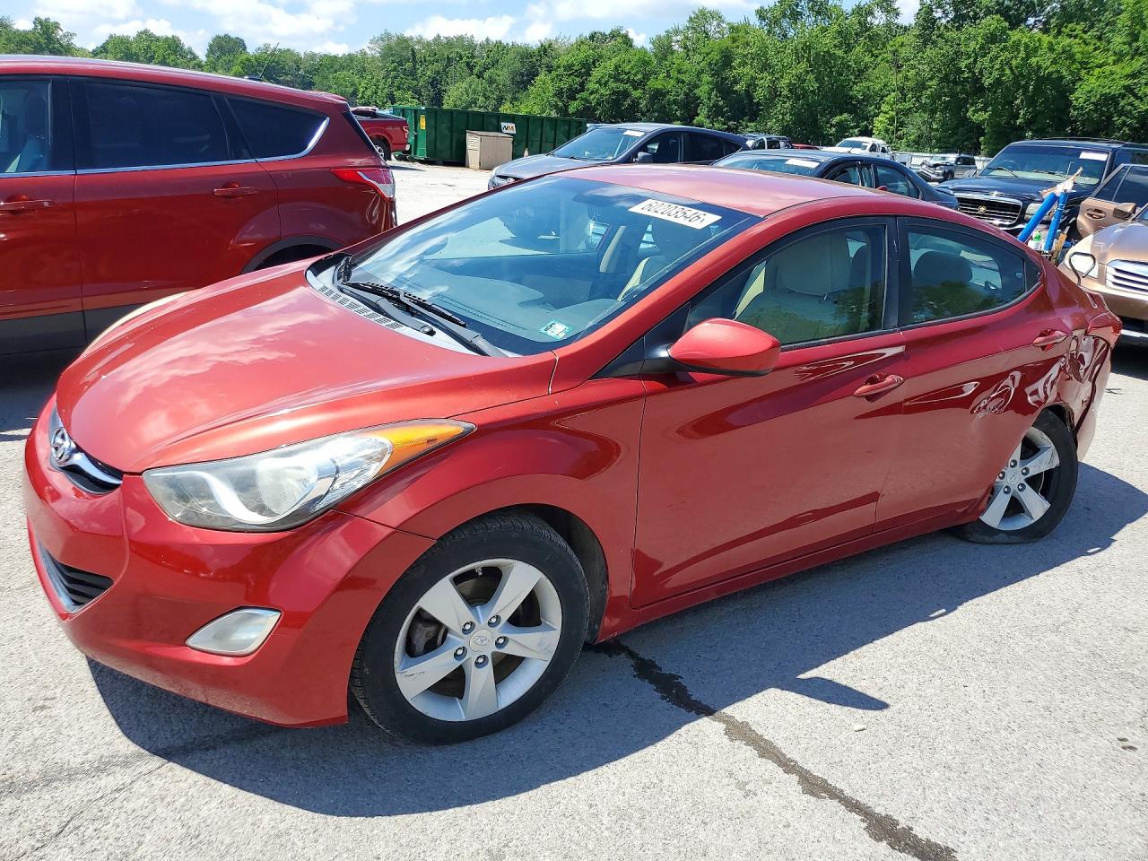 2013 Hyundai Elantra GLS, VIN KMHDH4AE5DU534178 — Side