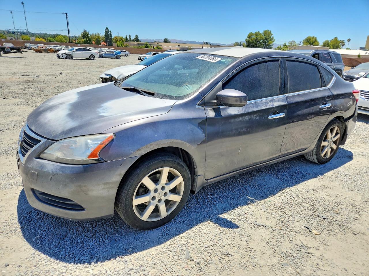 2014 Nissan Sentra SV, VIN 3N1AB7AP5EL671521 — Бок