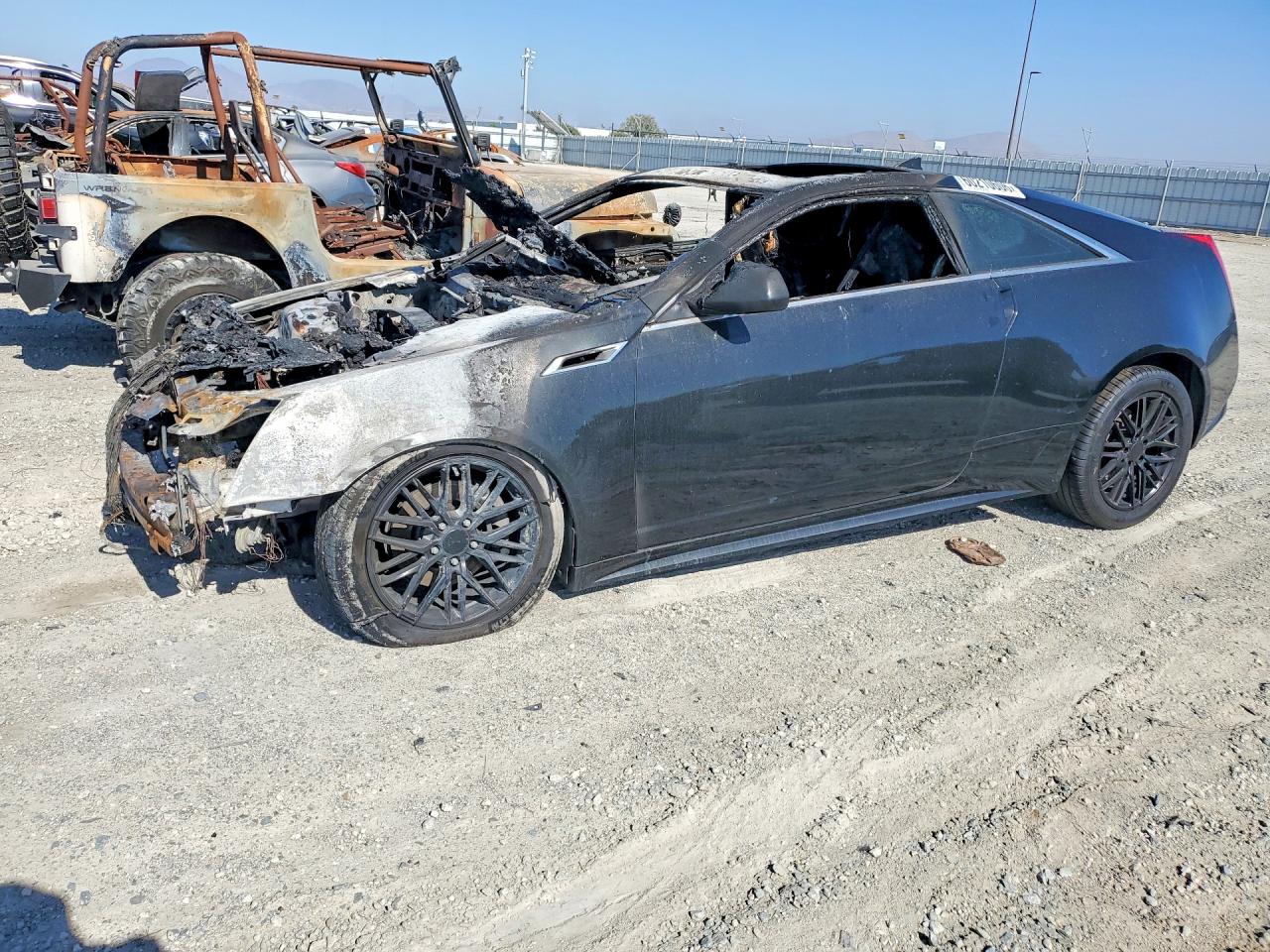 2012 Cadillac CTS Premium, VIN 1G6DP1E30C0134844 — Interior fire