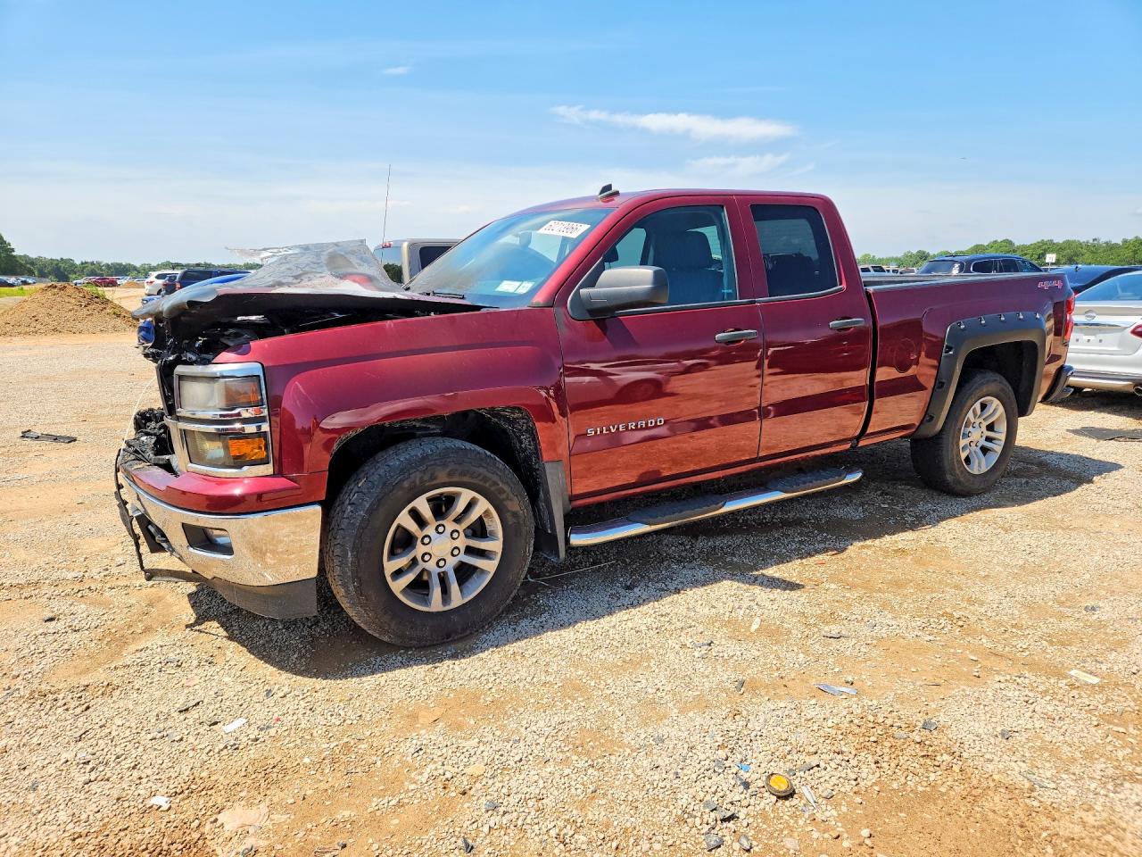 2014 Chevrolet Silverado 1500 LT, VIN 1GCVKREH7EZ346651 — Engine fire