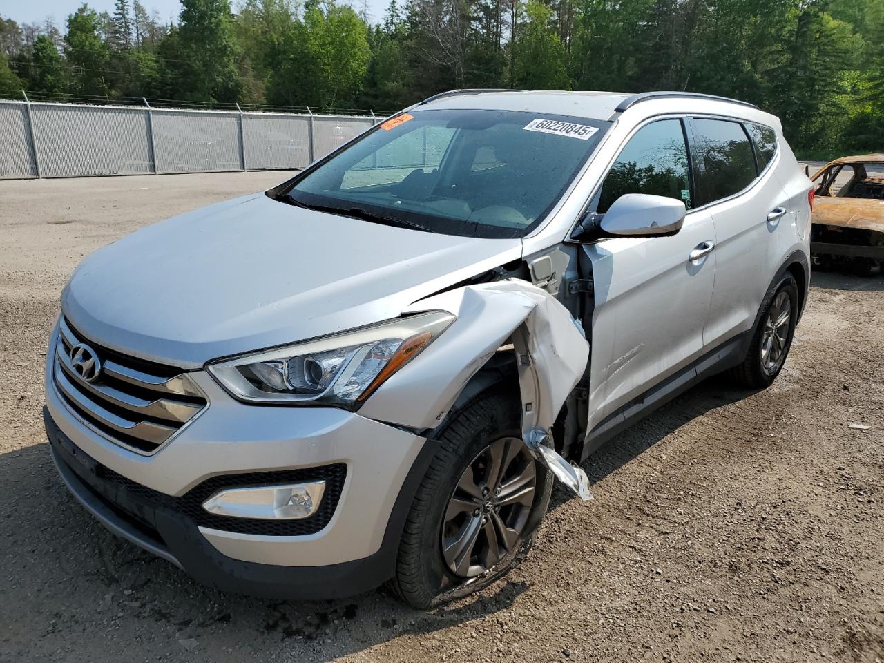 2013 Hyundai Santa Fe Sport, VIN 5XYZUDLB2DG110600 — Front end