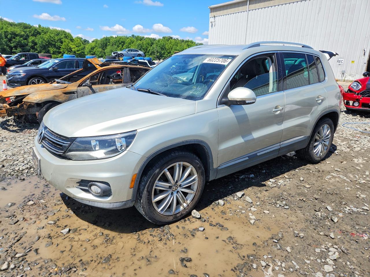 2012 Volkswagen Tiguan S, VIN WVGAV7AX6CW515625 — Water / flood