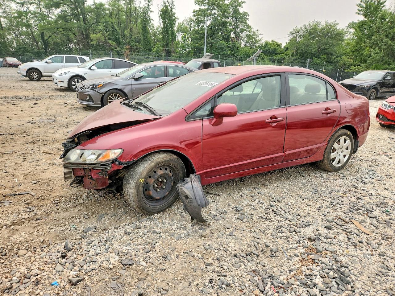 2009 Honda Civic LX, VIN 2HGFA16539H534670 — Перед
