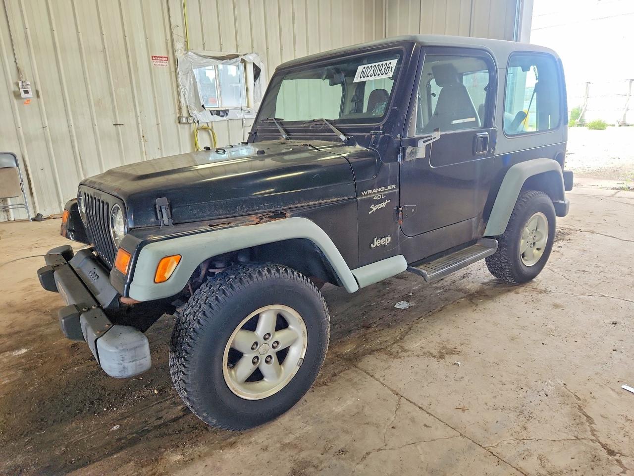 1999 Jeep Wrangler Sport, VIN 1J4FY19S0XP471865 — Normal wear