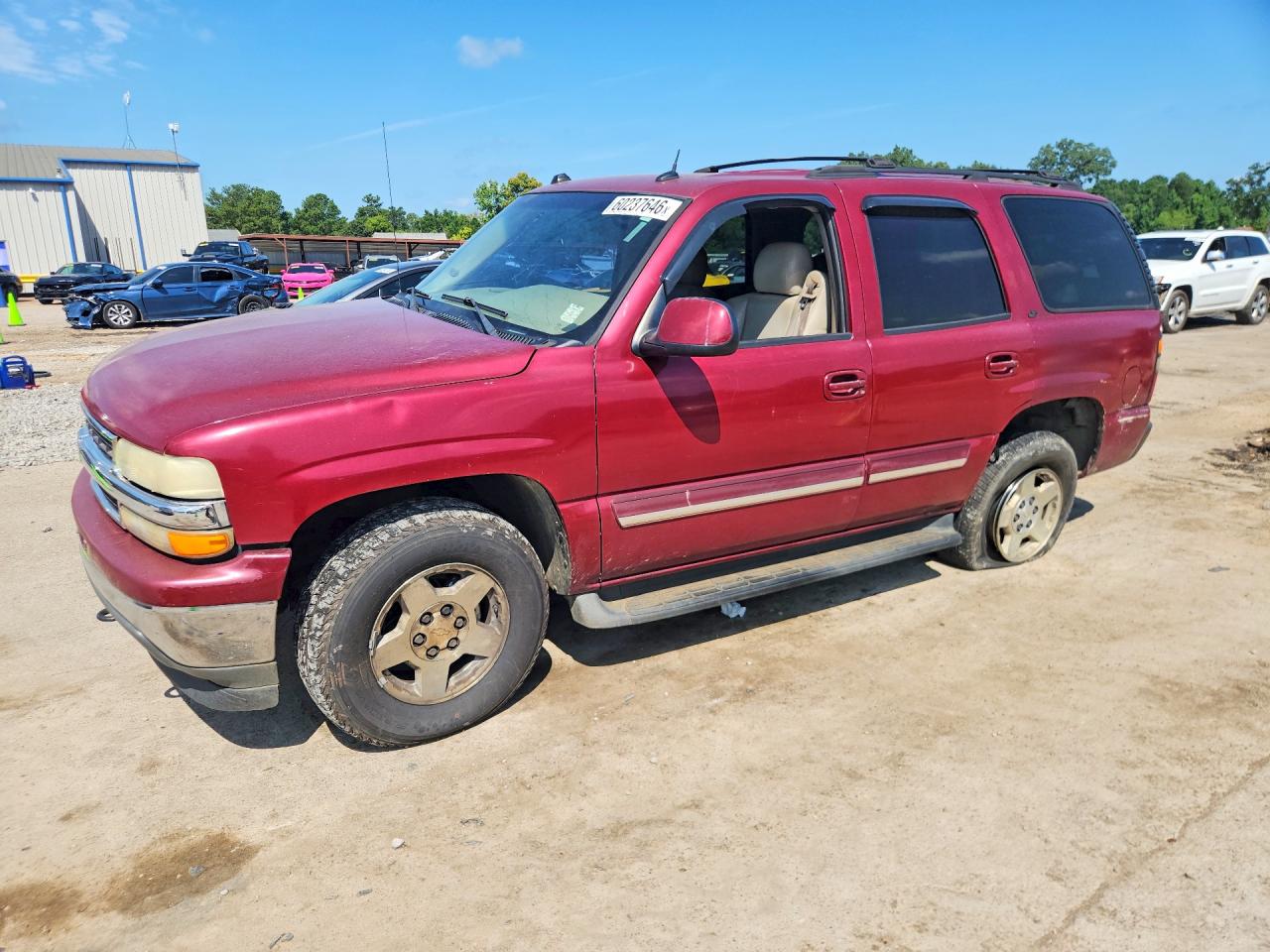 2005 Chevrolet Tahoe LT, VIN 1GNEK13T25R143876 — Пожар