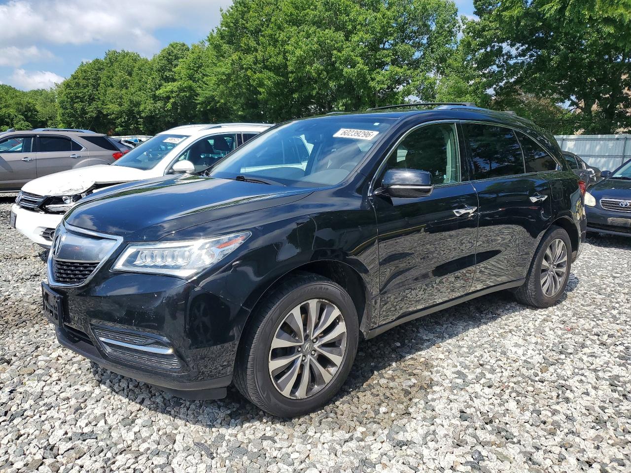 2014 Acura MDX Technology, VIN 5FRYD4H41EB010890 — Side