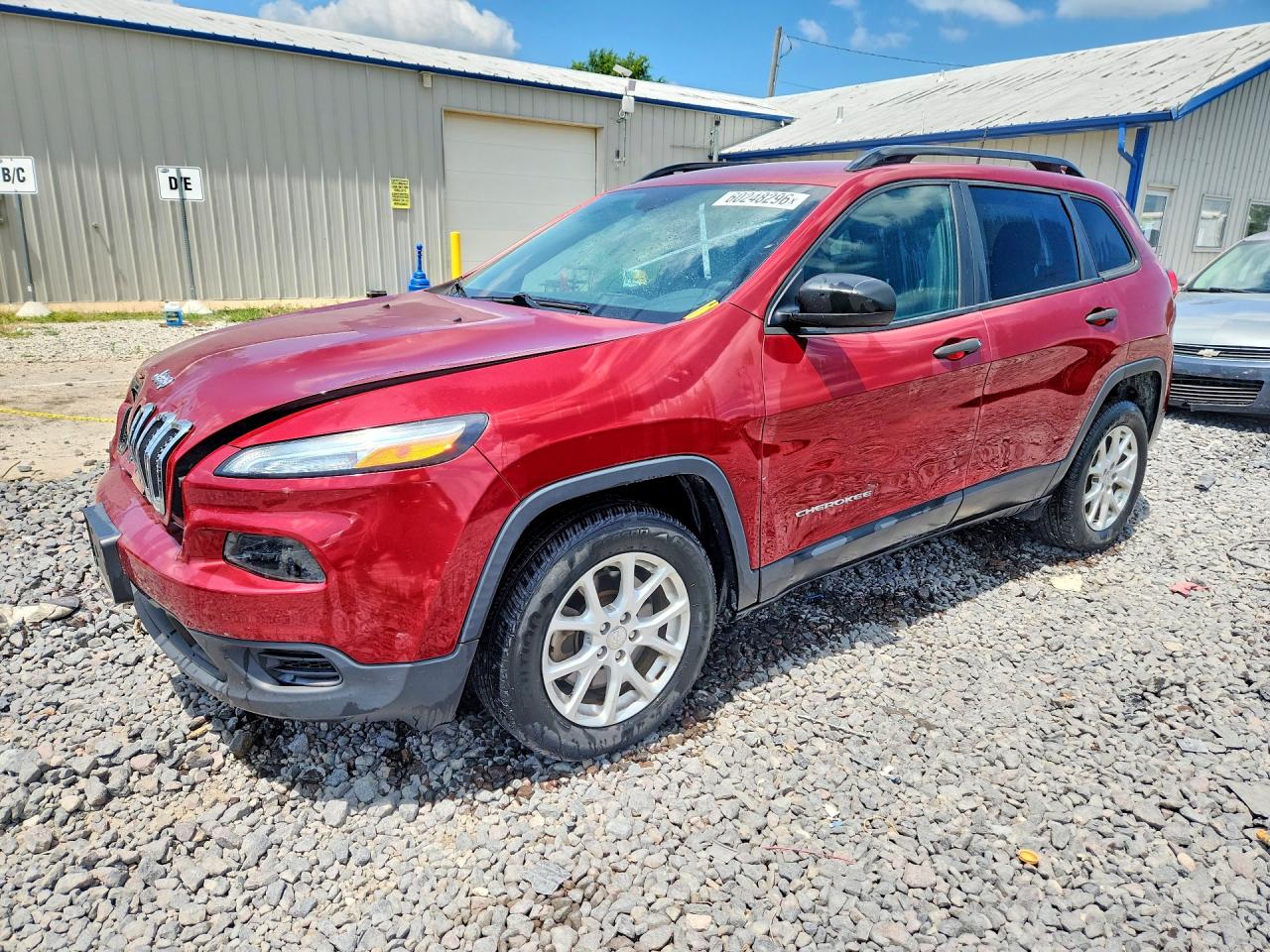 2017 Jeep Cherokee Sport, VIN 1C4PJLAB2HW607782 — Front end