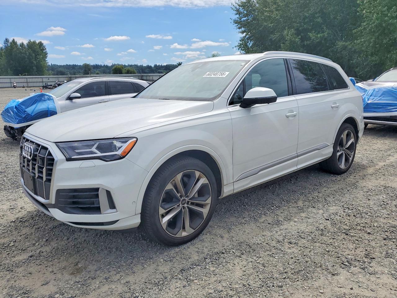 2021 Audi Q7 Premium Plus, VIN WA1LXAF77MD020693 — Rear end