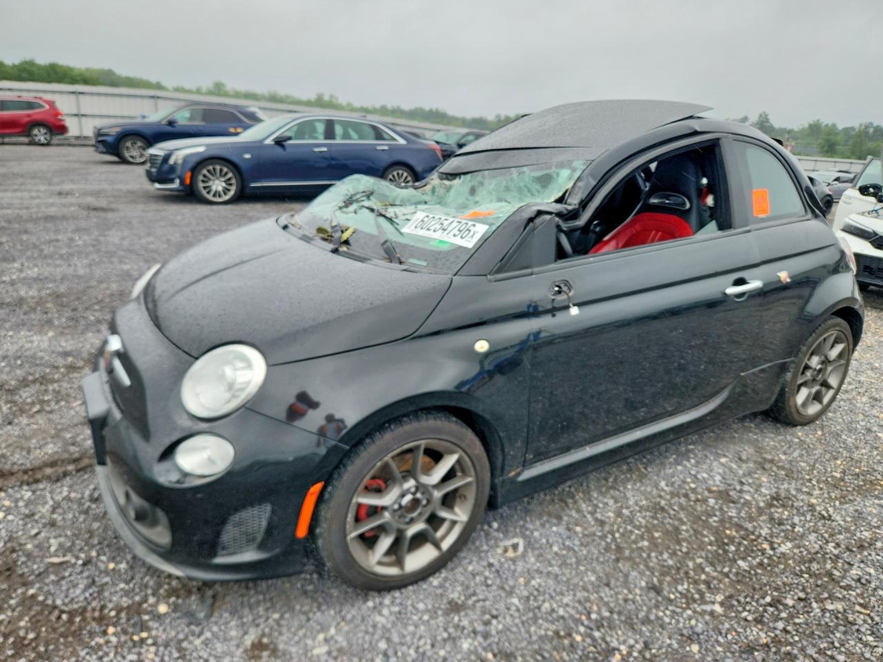 2016 FIAT 500 Abarth, VIN 3C3CFFFH4GT165398 — Roof