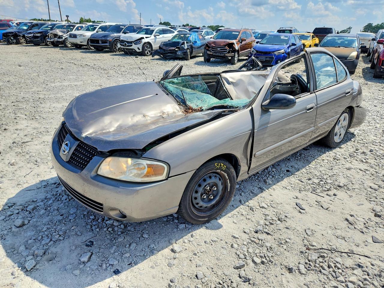 2006 Nissan Sentra 1.8, VIN 3N1CB51D56L554414 — Roof