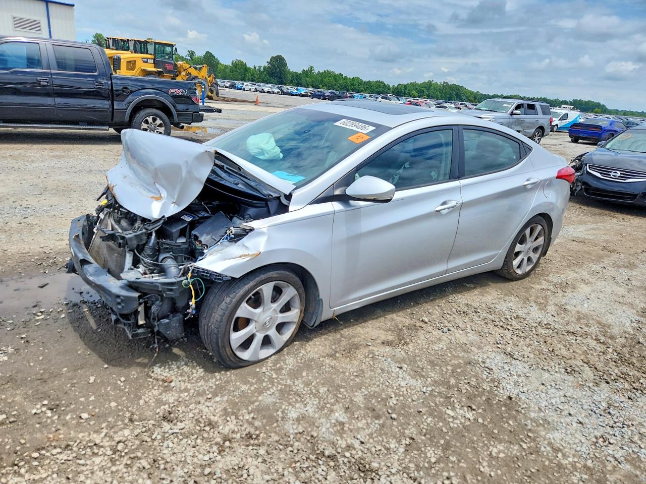 2012 Hyundai Elantra Limited, VIN KMHDH4AE6CU260259 — Front end