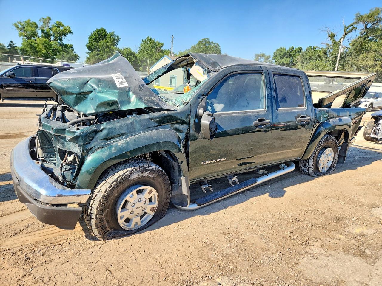 2005 GMC Canyon 1SE SLE Z71, VIN 1GTDT136158239385 — Перед