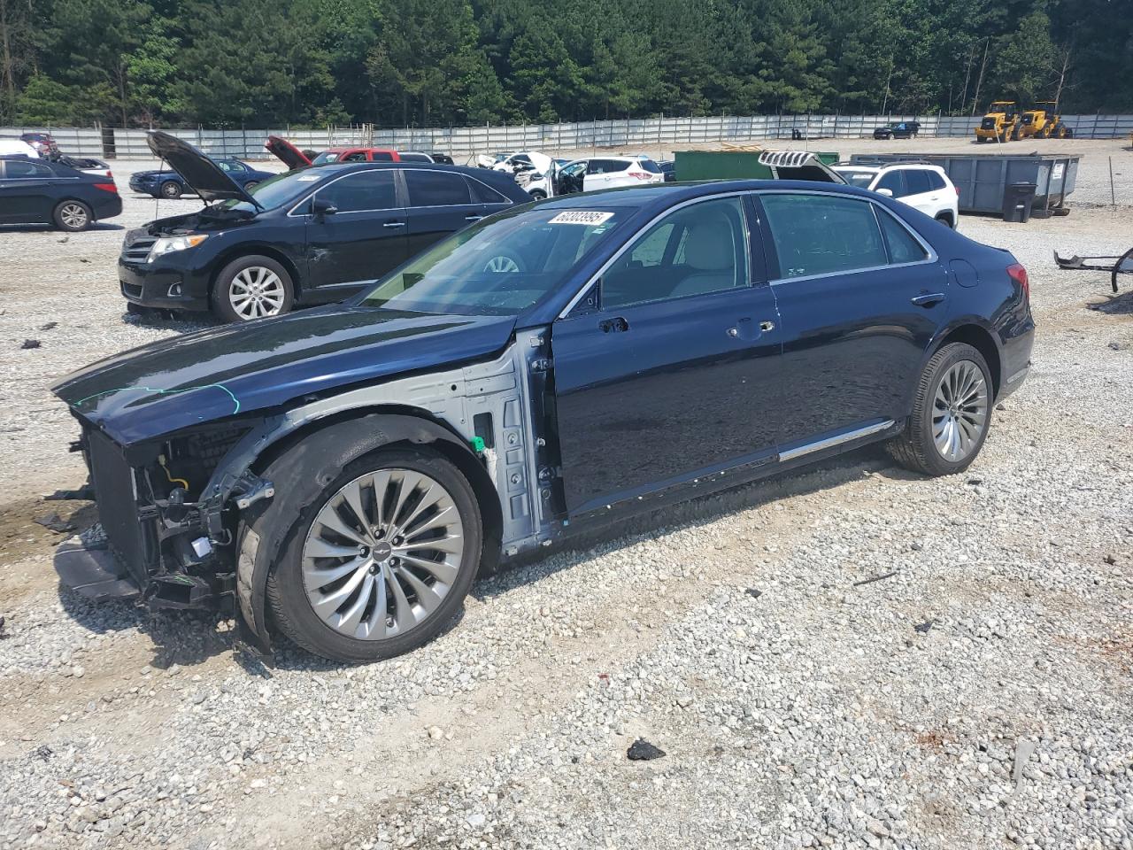 2019 Genesis G90 Ultimate, VIN KMTF54JHXKU053986 — Front end