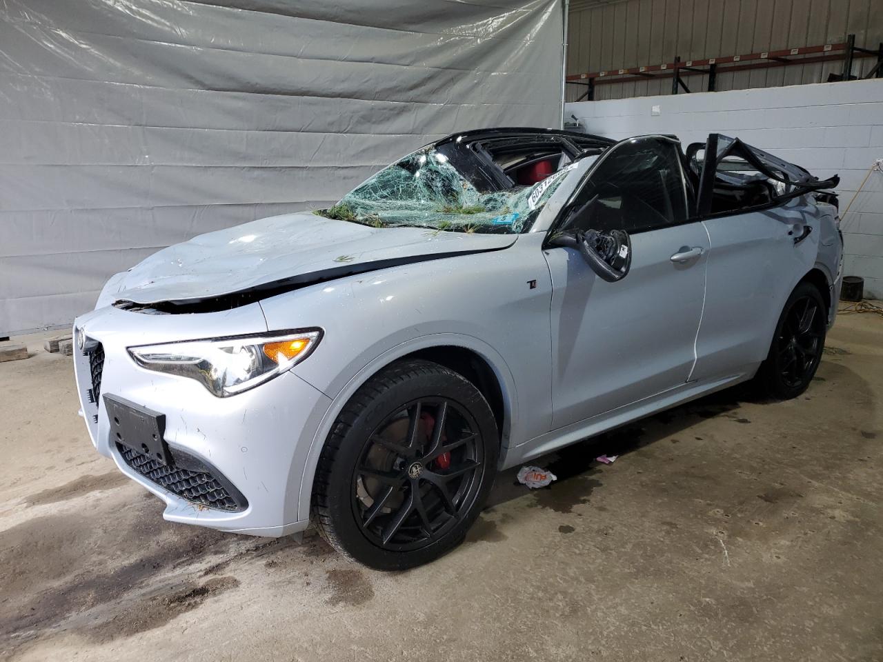 2021 Alfa Romeo Stelvio Ti, VIN ZASPAKBN7M7D17469 — Крыша